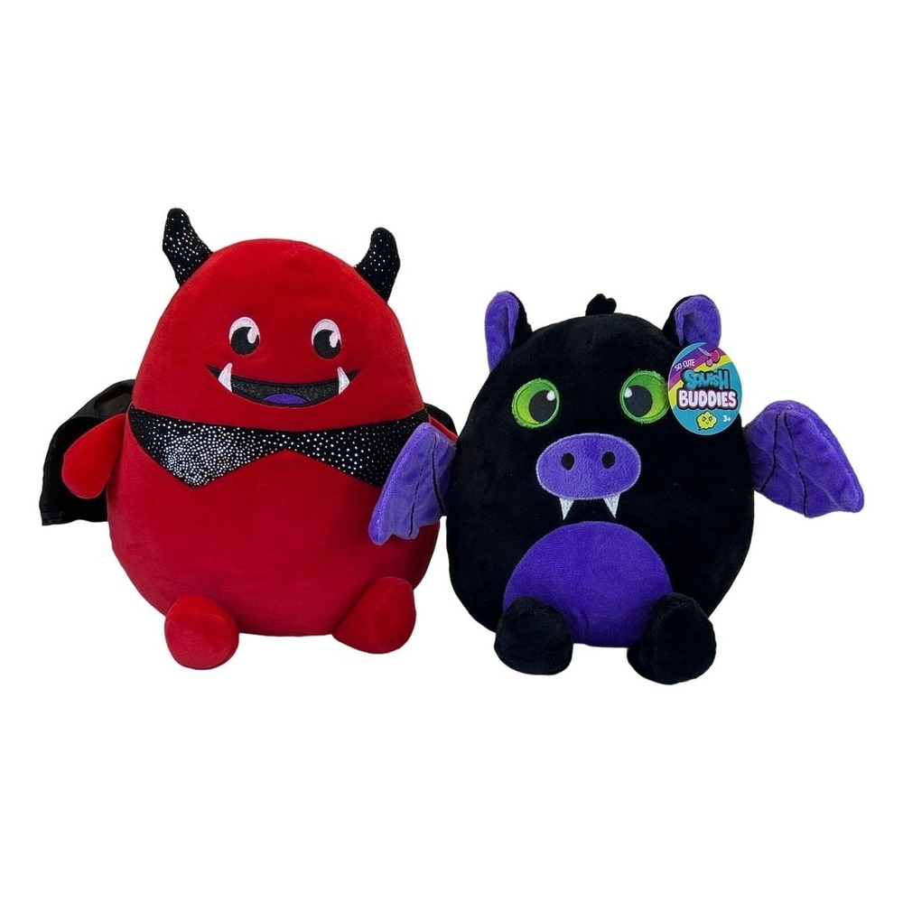 Red‎ Devil Monster Black Purple Bat Plush Squishy Halloween BMI Hugfun